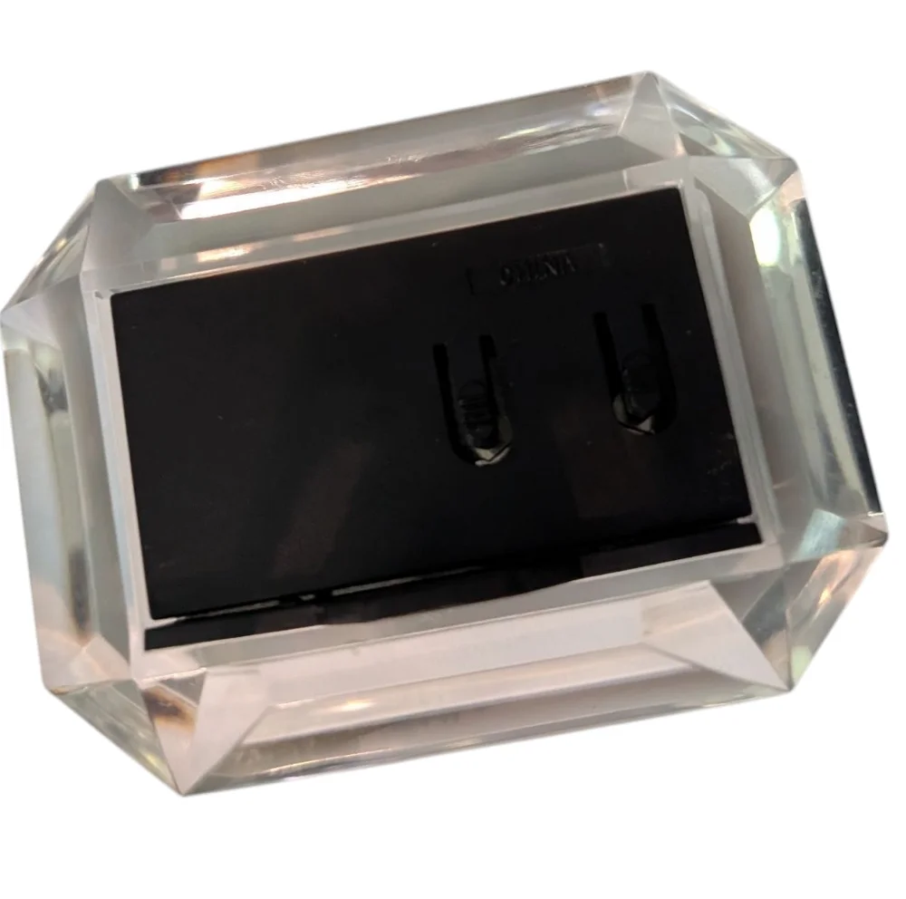Vintage Quartz‎ Plastic Desk Clock Sunburst